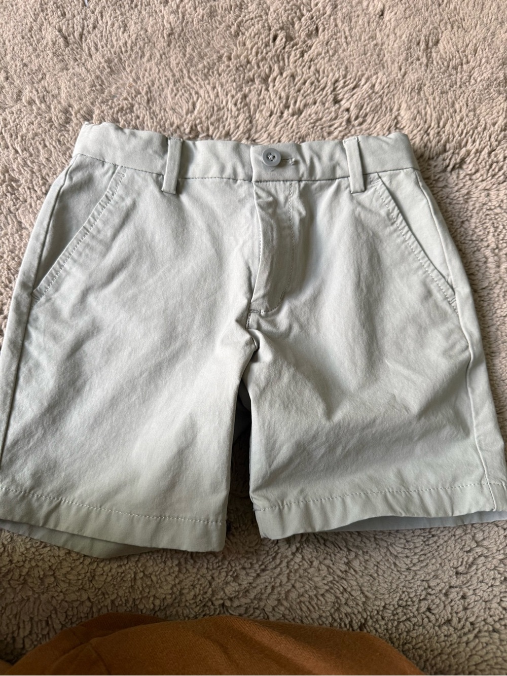 Classic Cotton Blend little boy Shorts in Light Gray